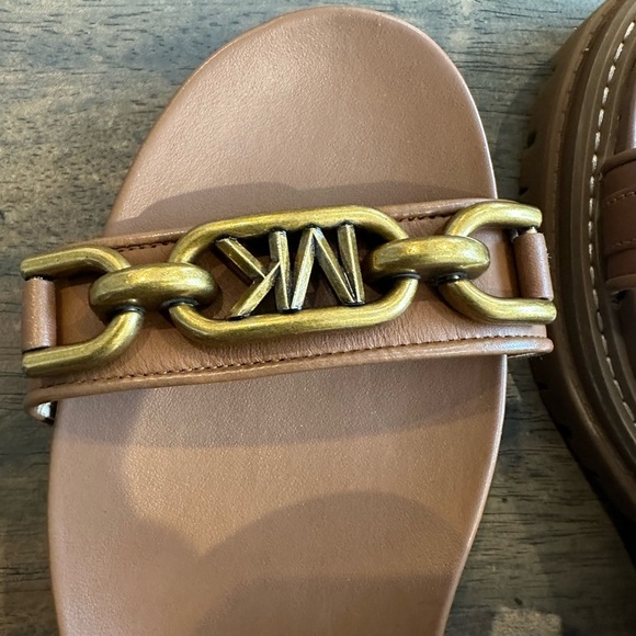 MICHAEL Michael Kors Kailey Leather Lug Heel Brown - Picture 5 of 7